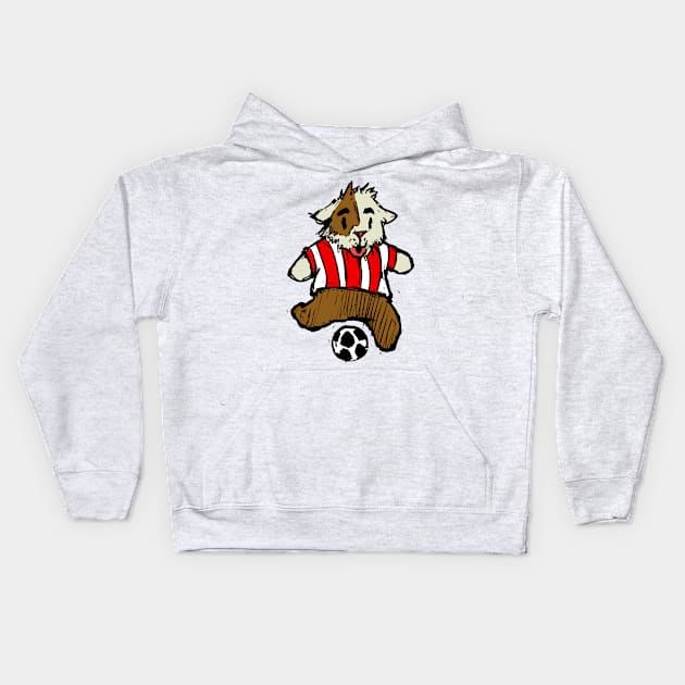 Guinea Pig Soccer Kids Hoodie by GuineaPigArt